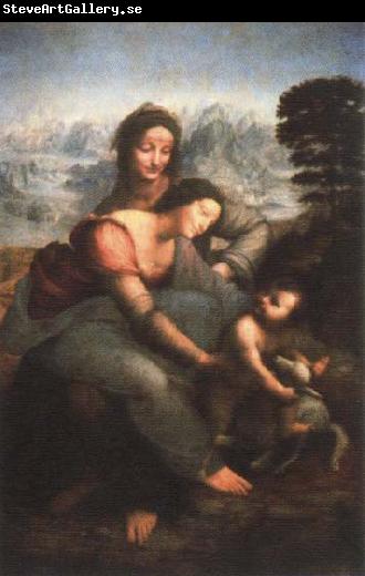 LEONARDO da Vinci virgin and child with st.anne